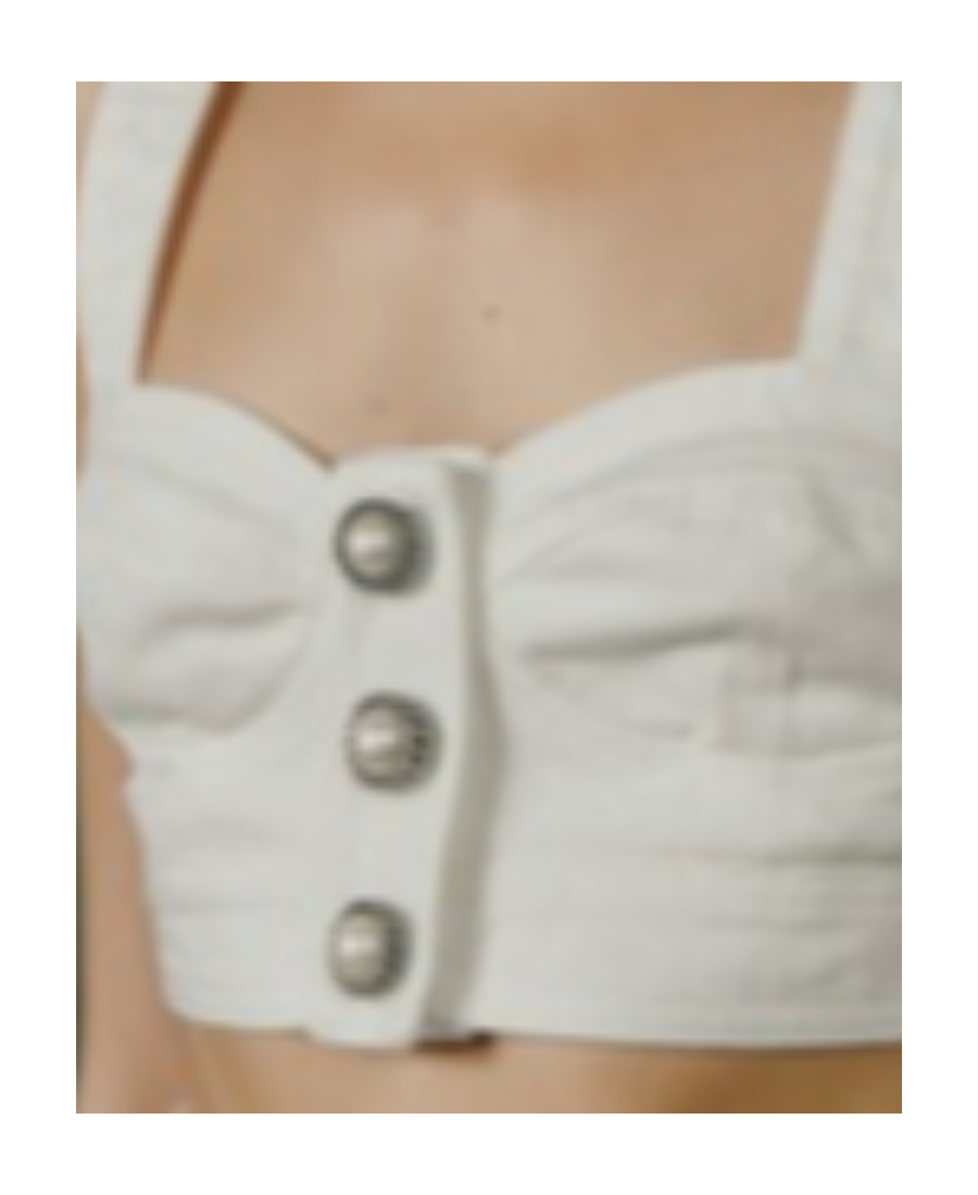 Alessandra Rich Pearl-embellished Cropped Cropped In White