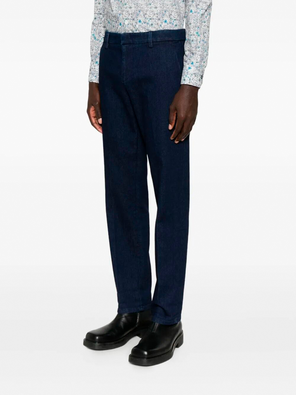 Dondup Cotton Trousers In Black
