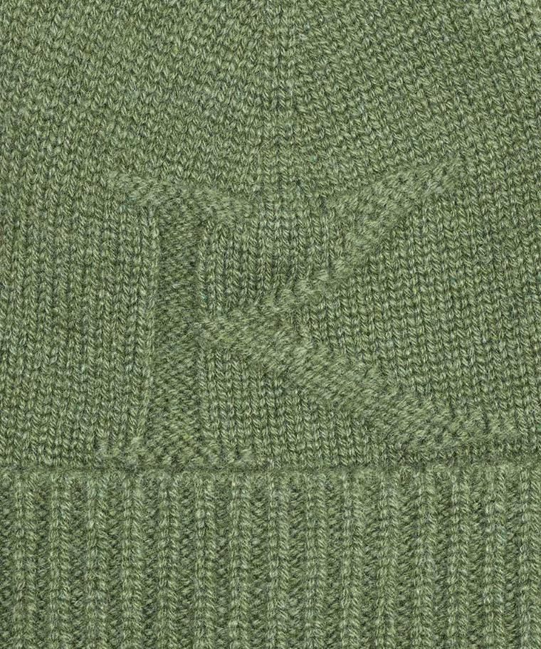 Kiton Rib Knitted Hat In Green