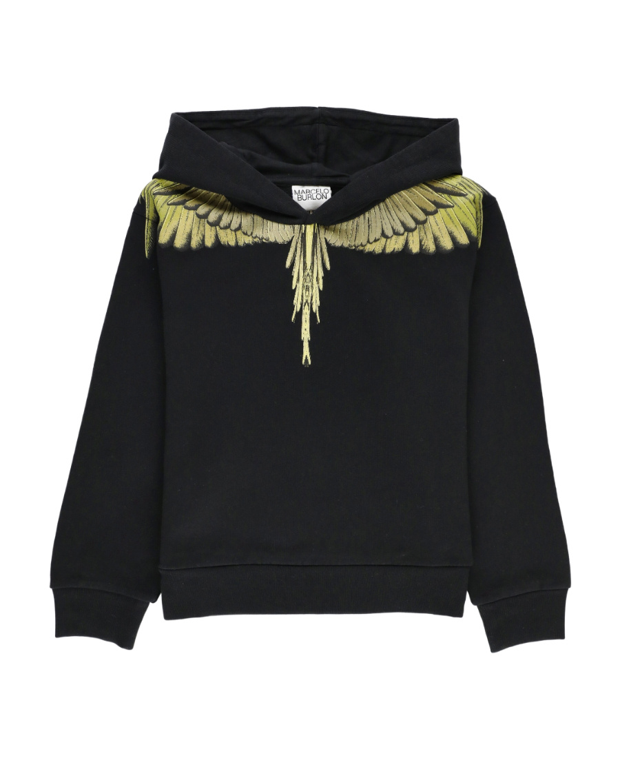 Marcelo Burlon County Of Milan Icon Wings Graphic-print Hoodie In Black