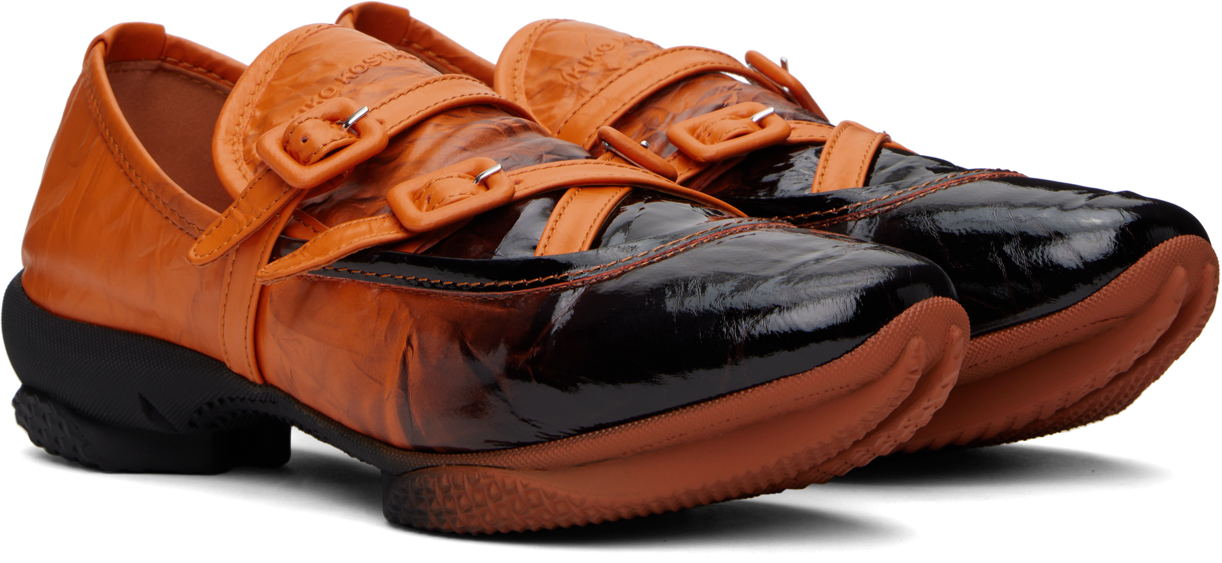 Kiko Kostadinov Sonia Buckled Loafers In Black