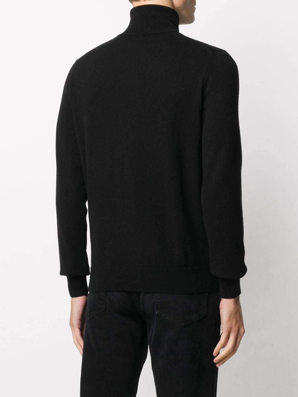 Malo Cashmere Turtleneck Pullover In Black