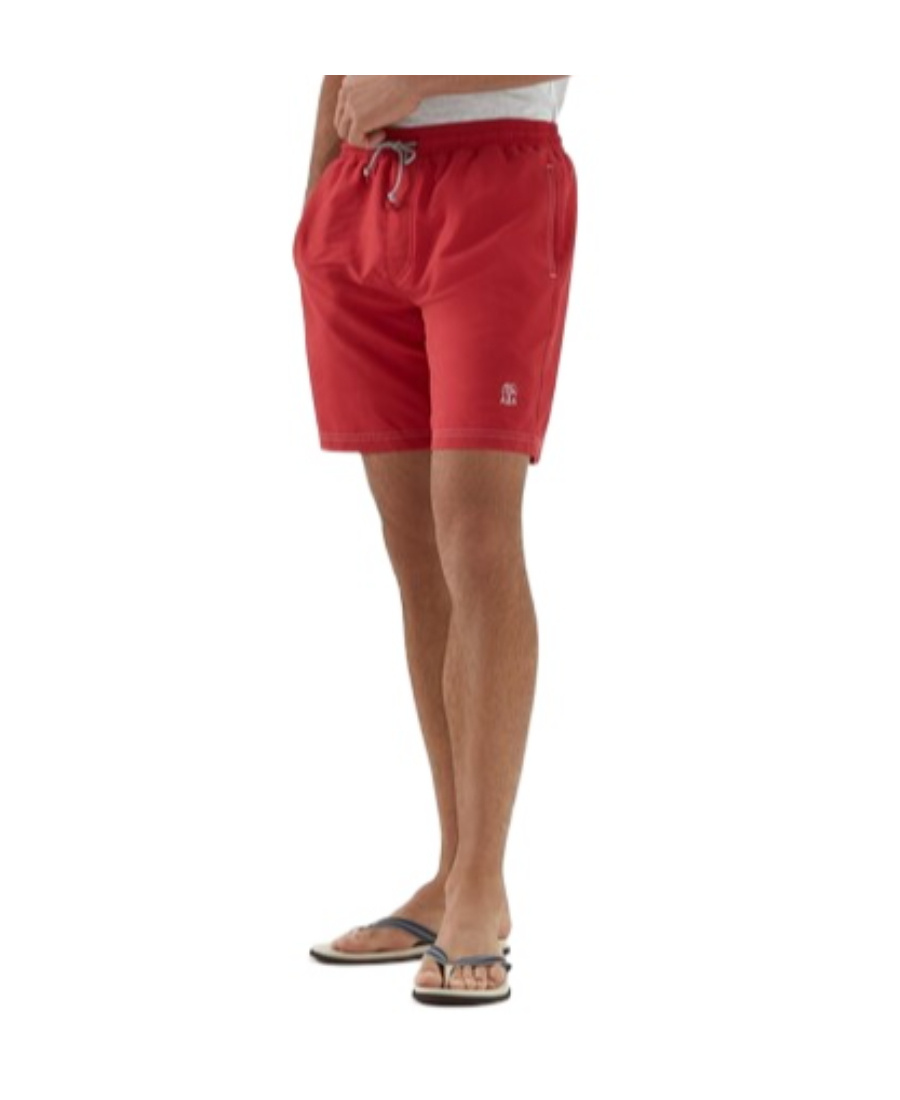 BRUNELLO CUCINELLI LOGO-EMBROIDERED SWIM SHORTS 