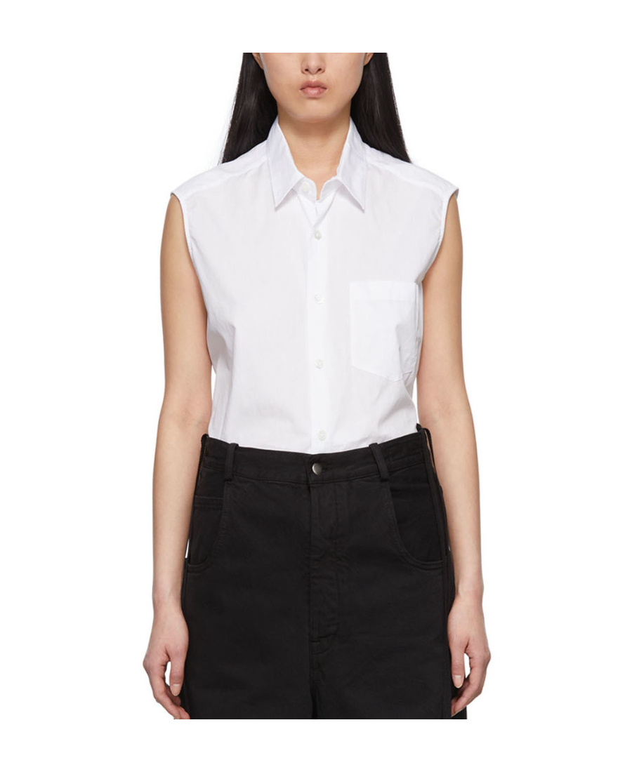 Ann Demeulemeester Lapel Shirt In White