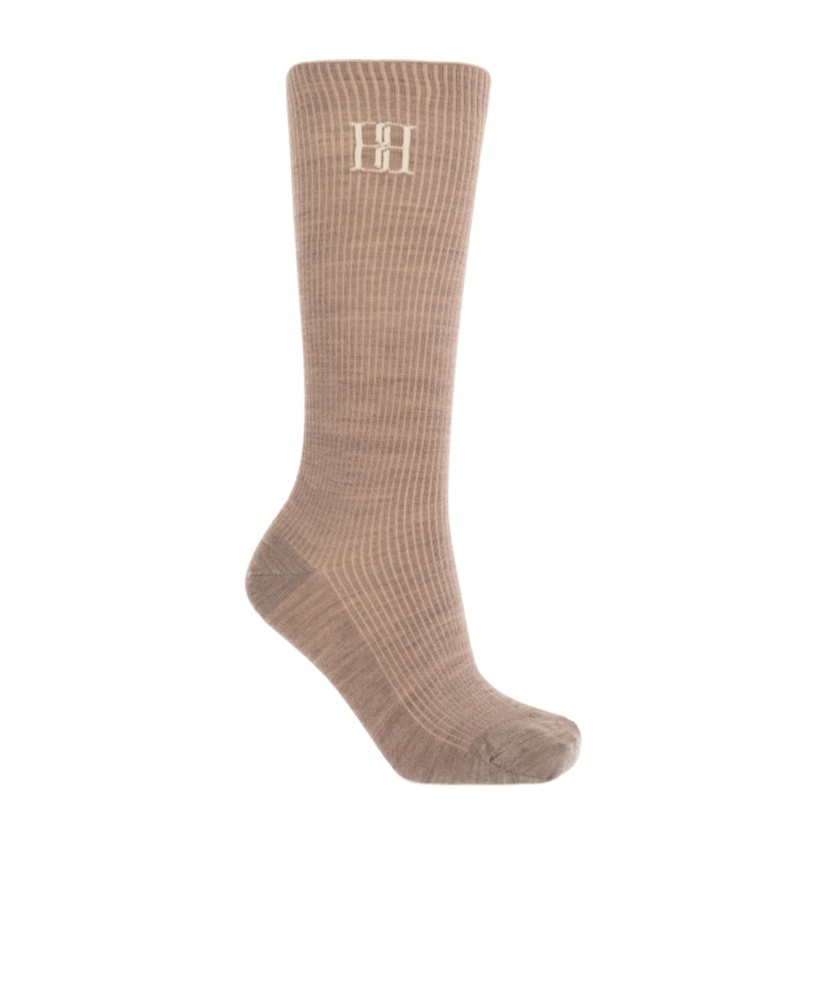 By Malene Birger Logo Socks In Nude