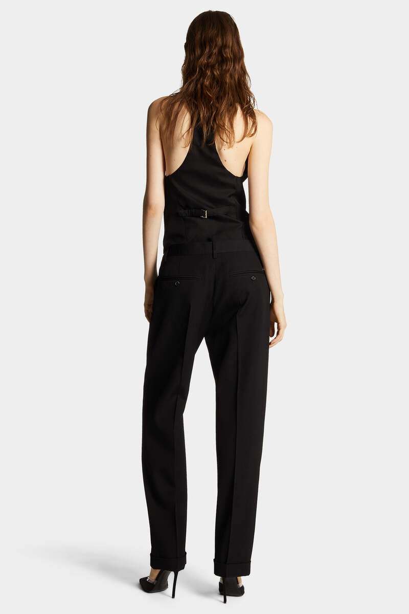 Dsquared2 Straight-leg Tailored Trousers In Black