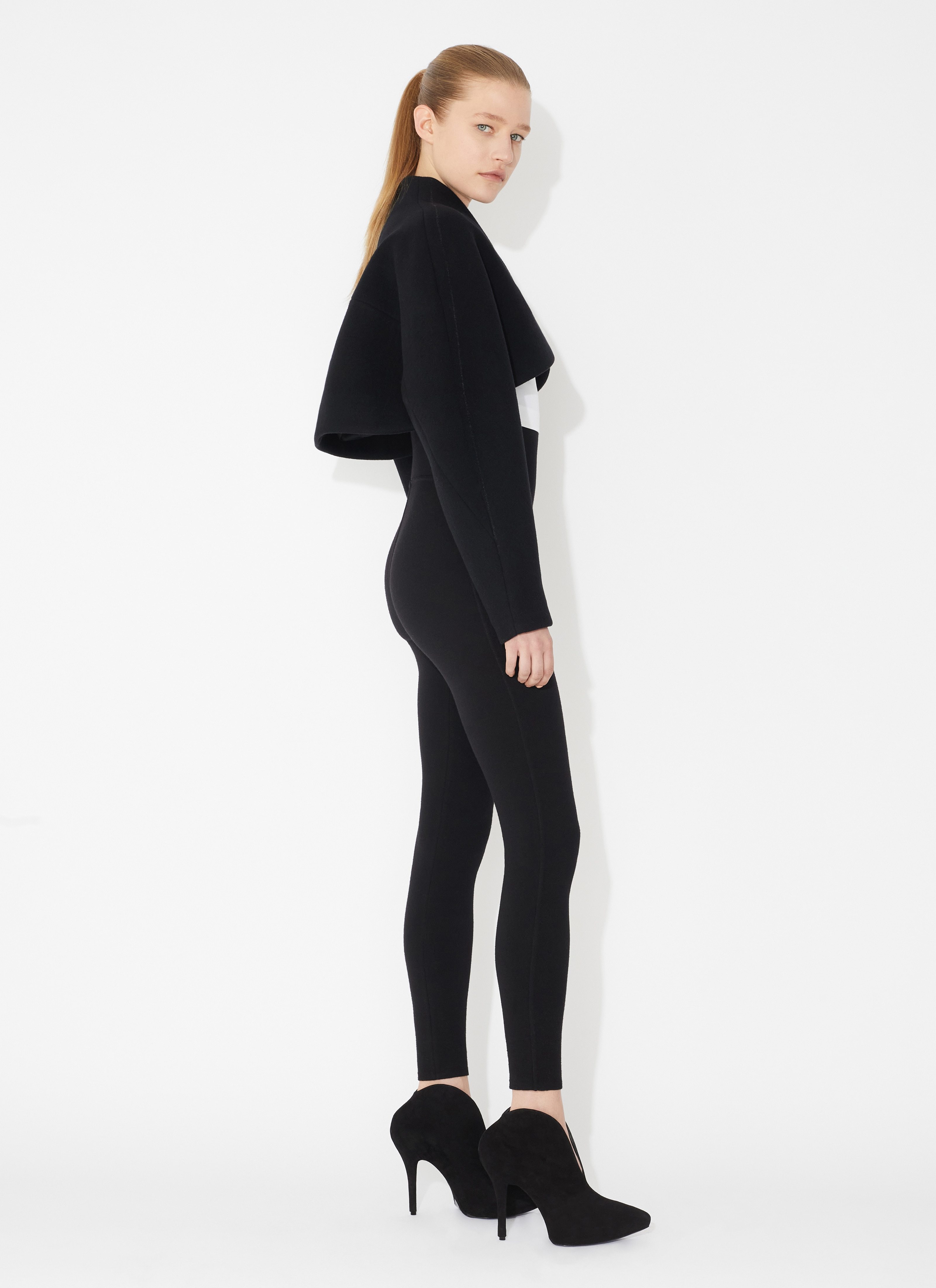 ALAÏA ALAÏA HIGH WAIST STRETCHED LEGGINGS