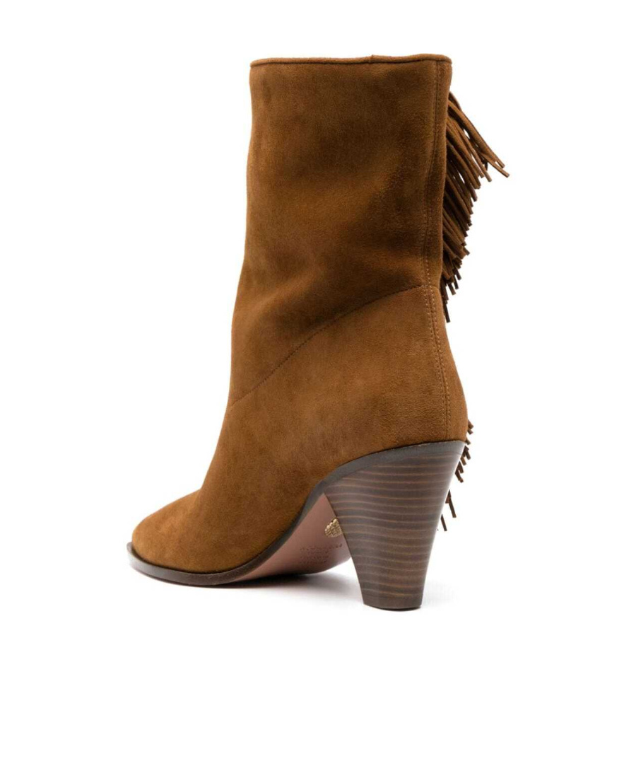Aquazzura Women's Marfa Bootie 70 In Brown