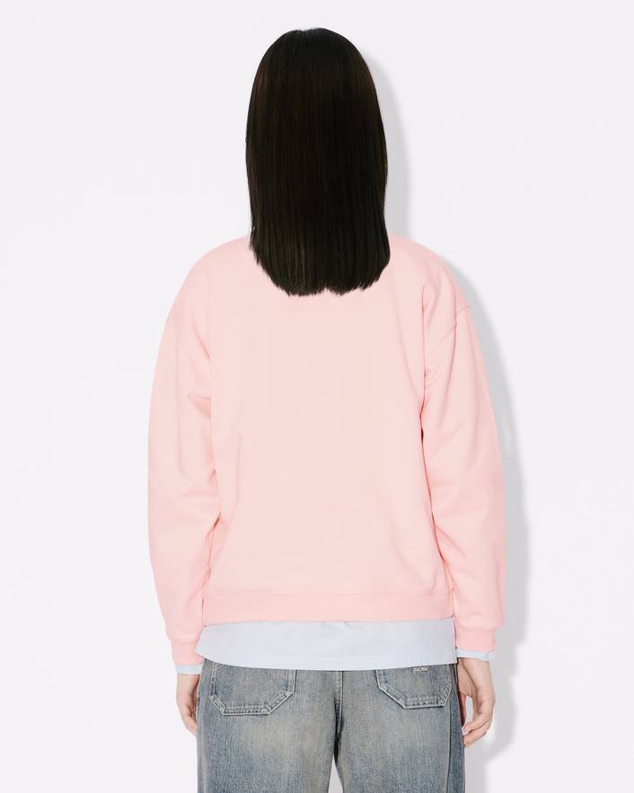 Kenzo Crewneck Sleeved Sweatshirt In Pink
