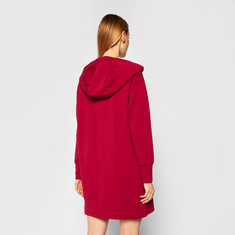 EA7 LOGO HOODED DRESS