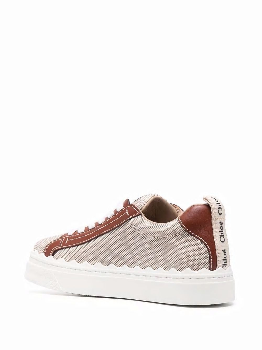 Chloé Chloe' Chloè Lauren Low Top Sneakers In White