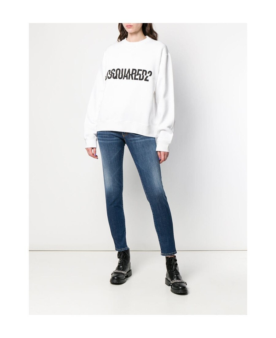 Dsquared2 Low-rise Skinny Jeans In Blue