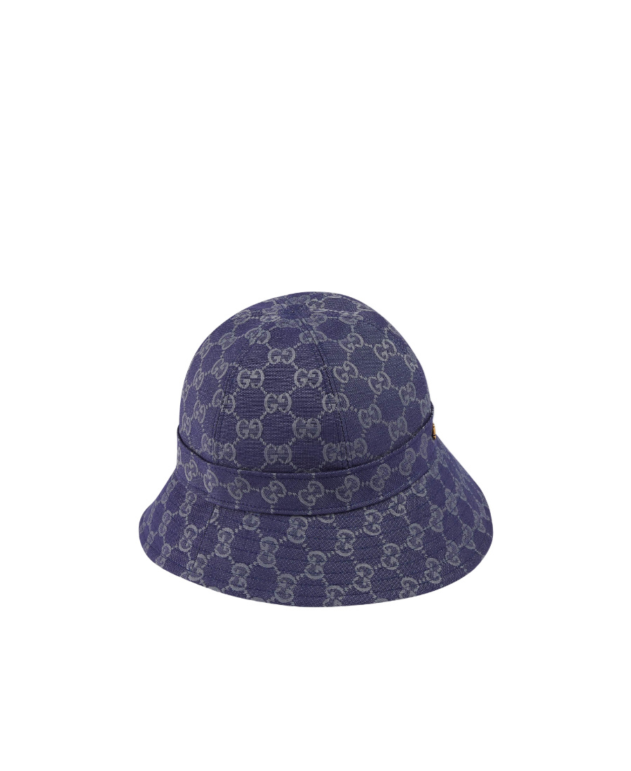 Gucci Gg Cotton Bucket Hat In Blue