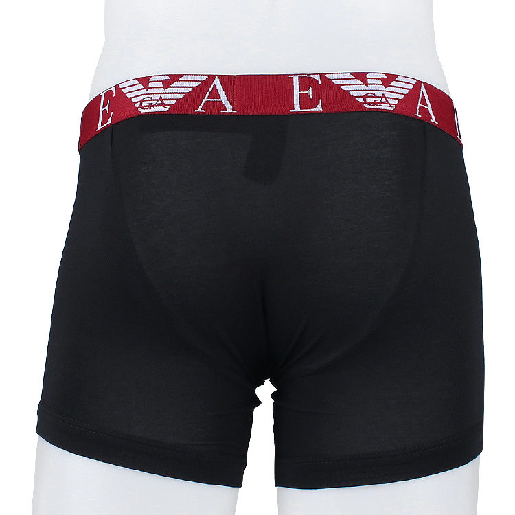 Emporio Armani Logo-waistband Boxers Set Of 3 In Black