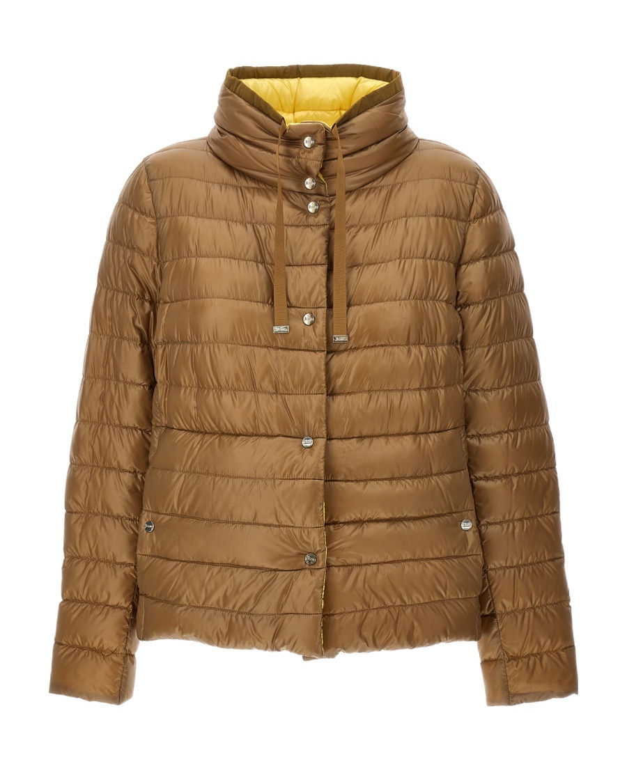 Herno Reversible Down Puffer Jacket In Brown