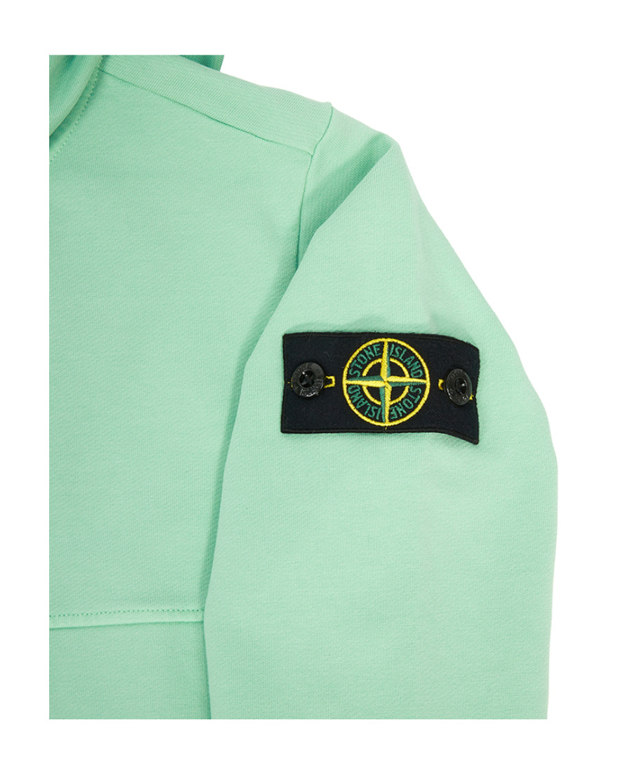 Stone Island Long-sleeved Zipper Casual Jacket In Green