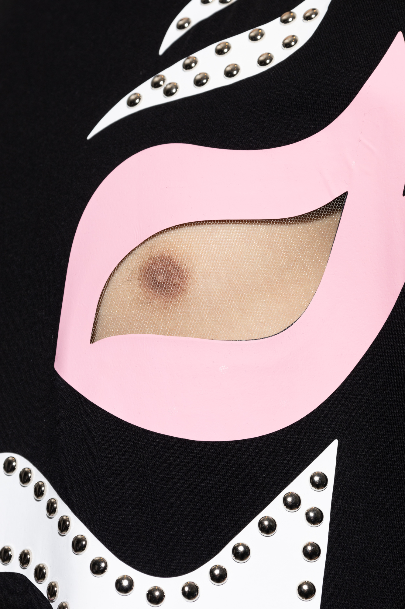 Dsquared2 See-through Cut-out T-shirt In Black