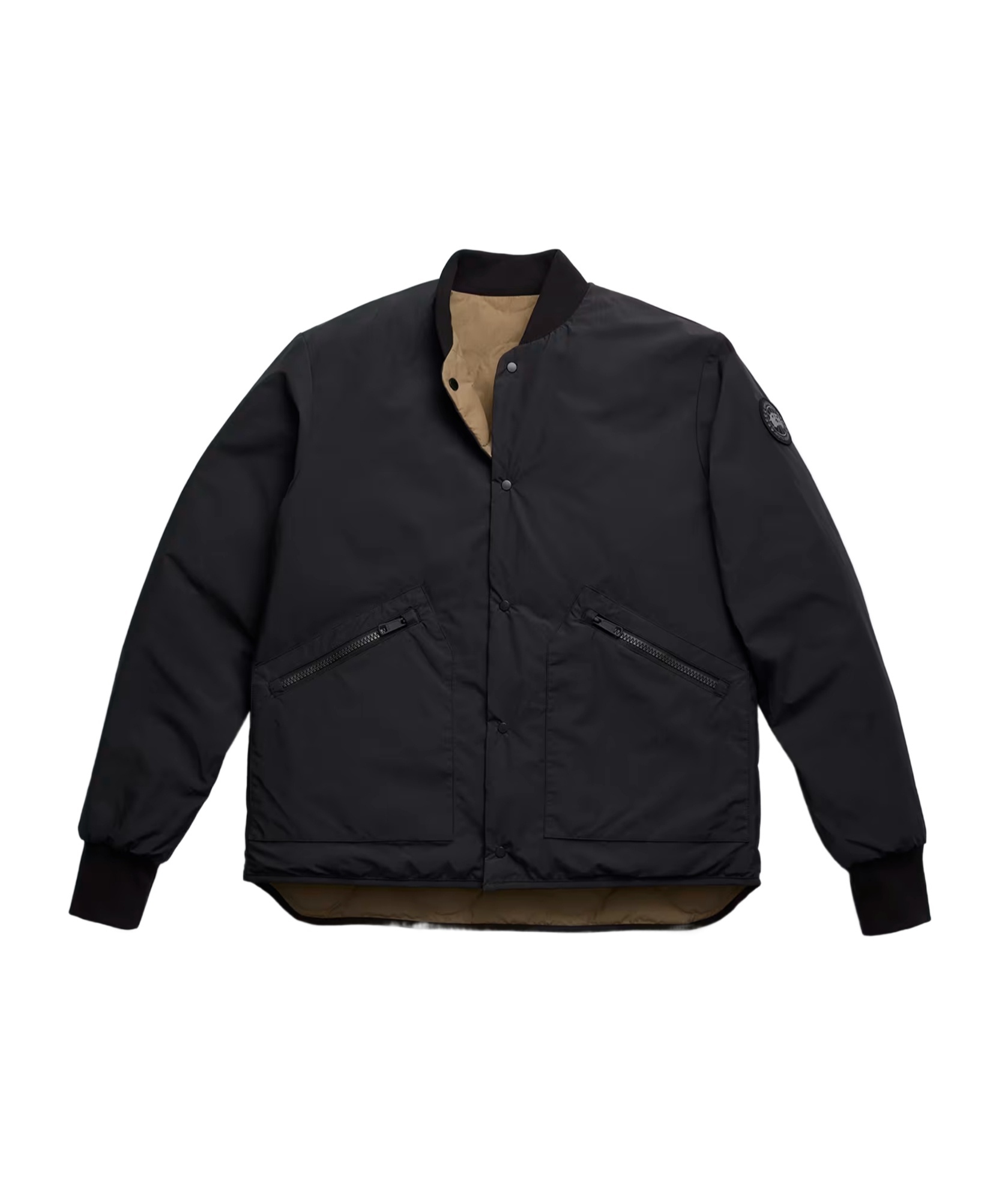 Canada Goose Boswell Reversible Liner Jacket Black Label In Desert Sand/black
