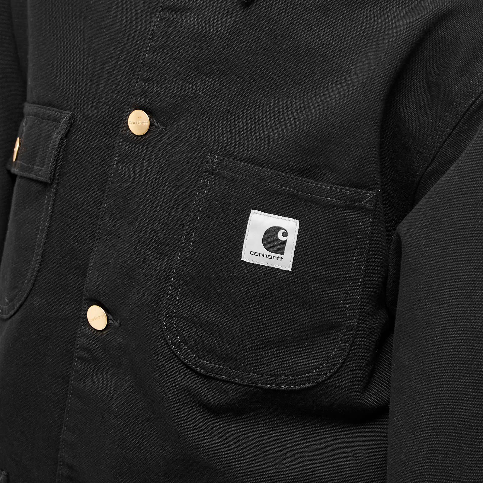 Carhartt Long-sleeved Casual Jacket In Black