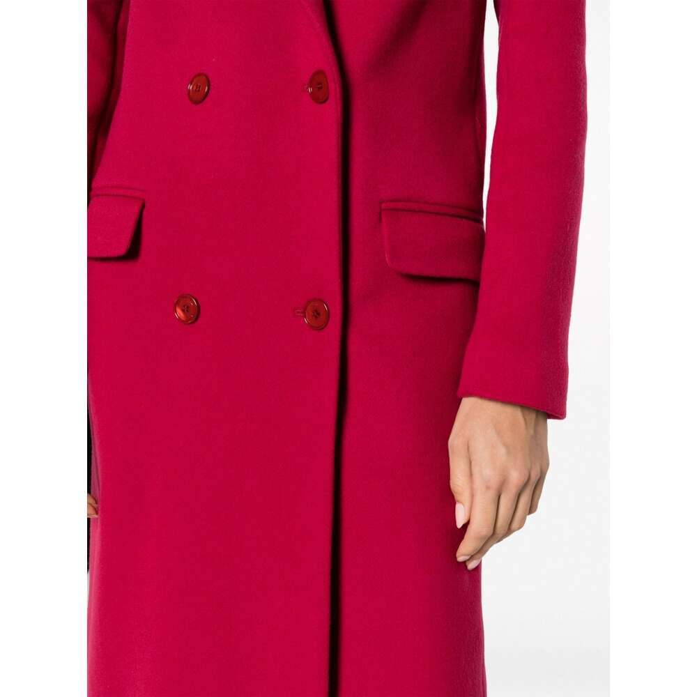 Isabel Marant Theodore Double-breasted Wool Blend Coat In Red
