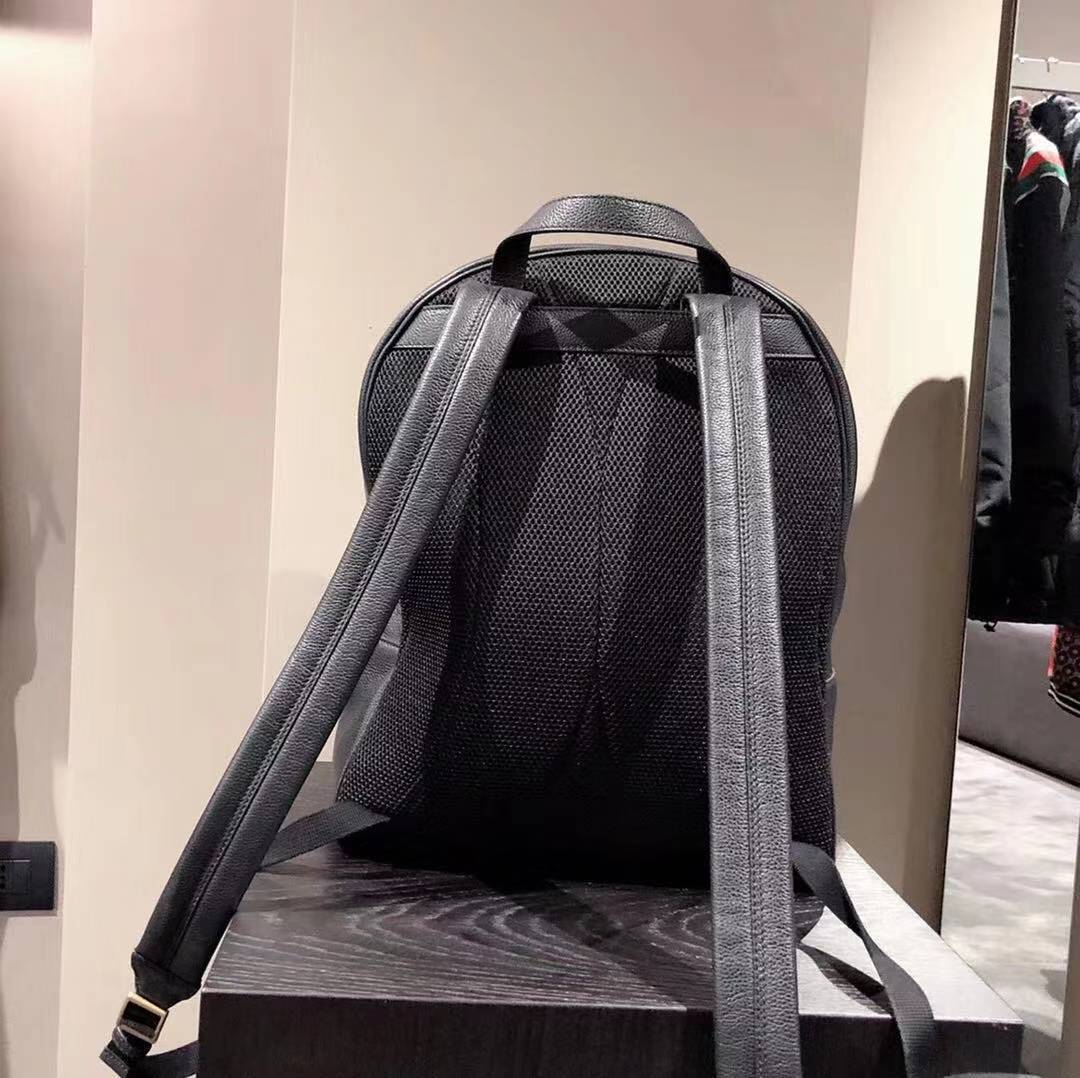 GUCCI GUCCI PRINT LEATHER BACKPACK 