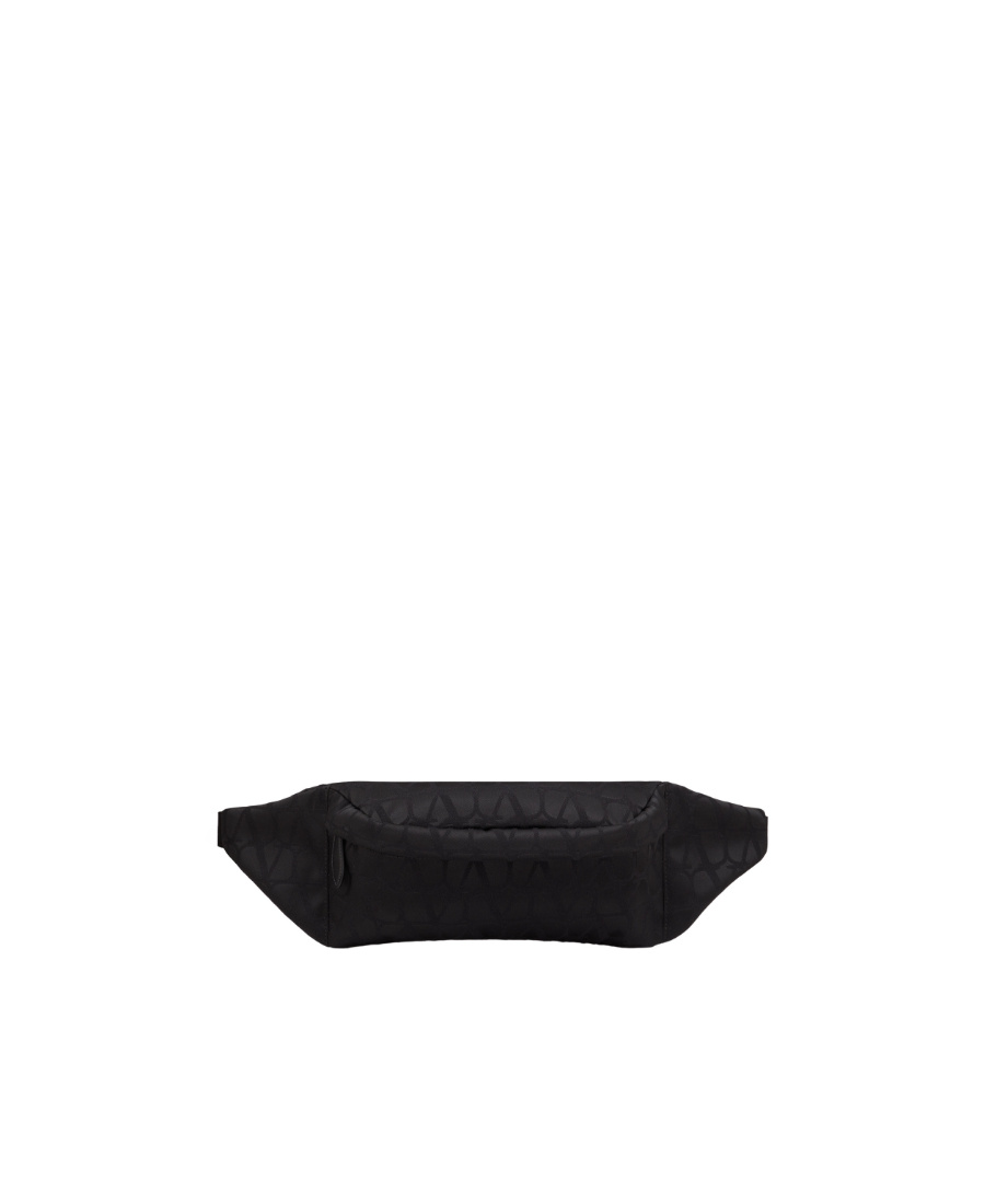 Valentino Monogram-pattern Belt Bag In Black