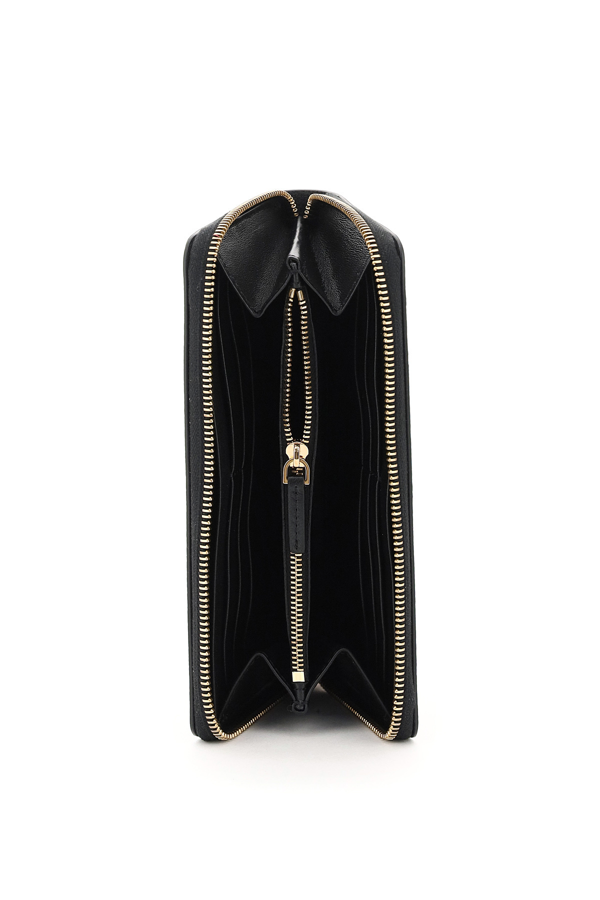 Versace La Medusa Continental Wallet In Black