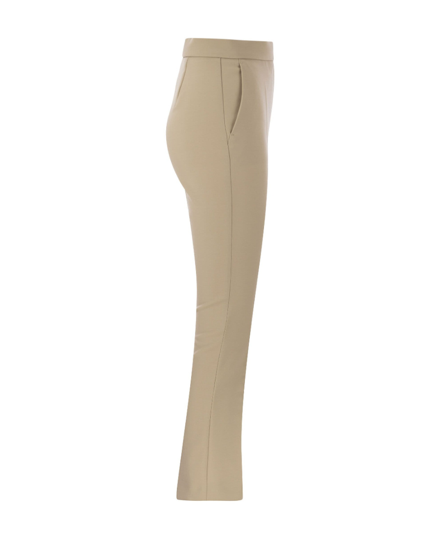 Max Mara Beige Nepeta High-waist Tailored Trousers In Nude