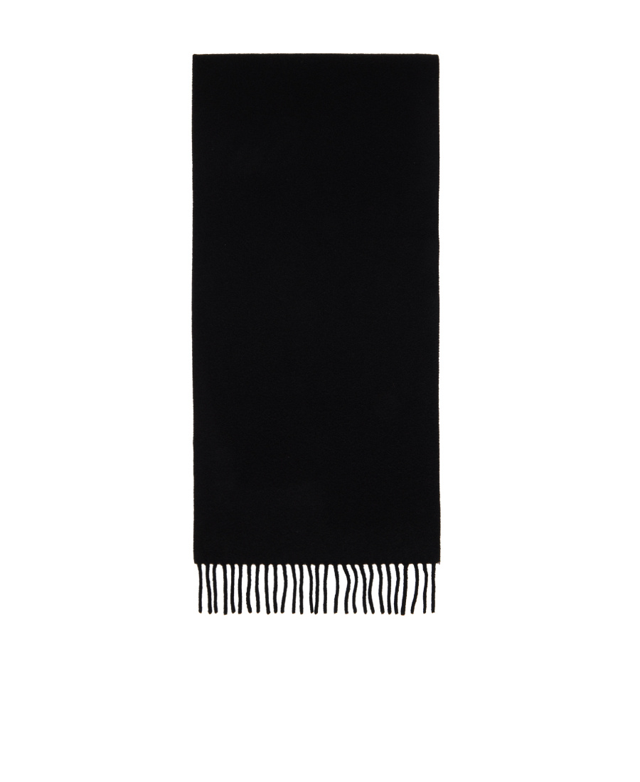 Vivienne Westwood Soft Wool Scarf Featuring Fringe Detail In Black