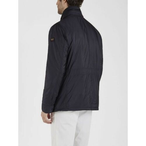 Shop Paul & Shark Stand-up Collar Jacket In Black