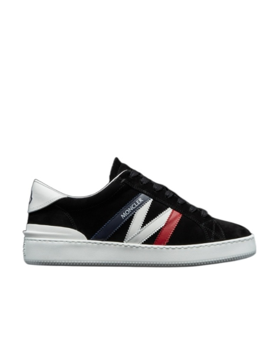 Shop Moncler Monaco Low-top Sneakers In Black