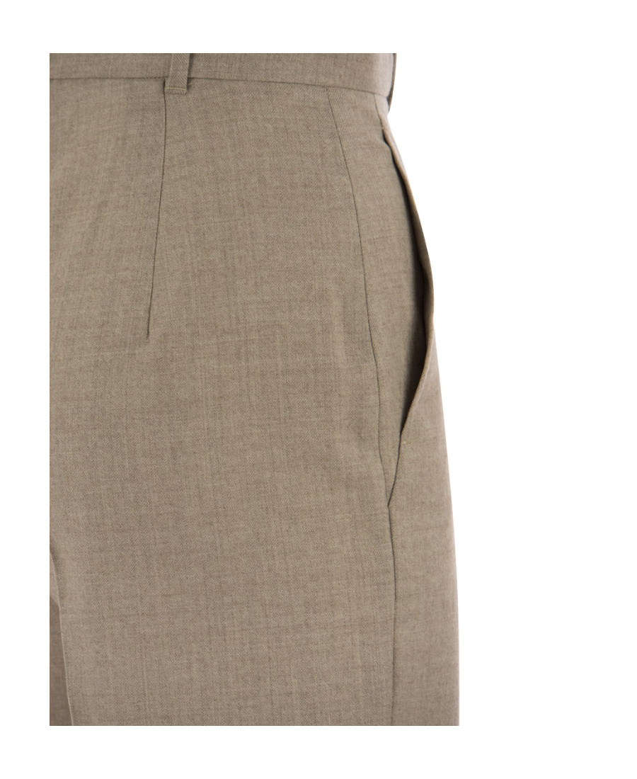 Max Mara Straight Trousers In Nude