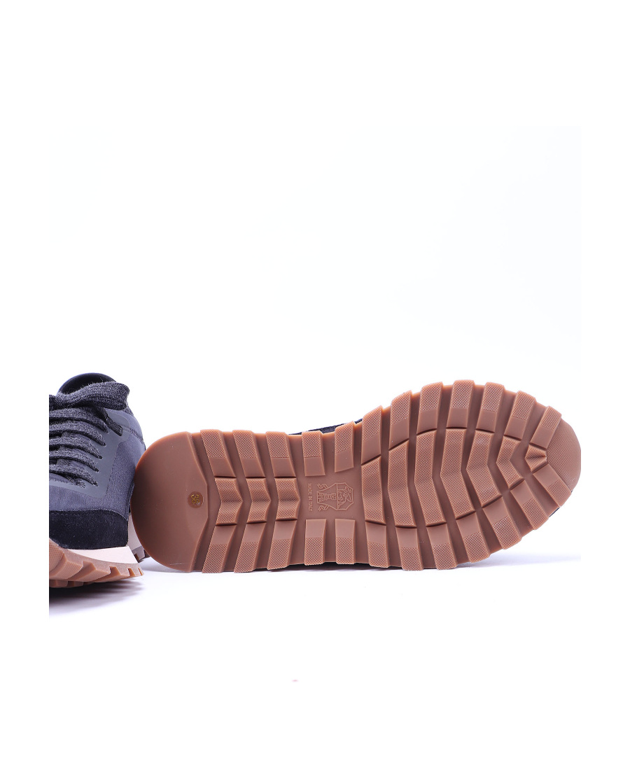 Brunello Cucinelli Round Head Lace-up Casual Sports Shoes In Black