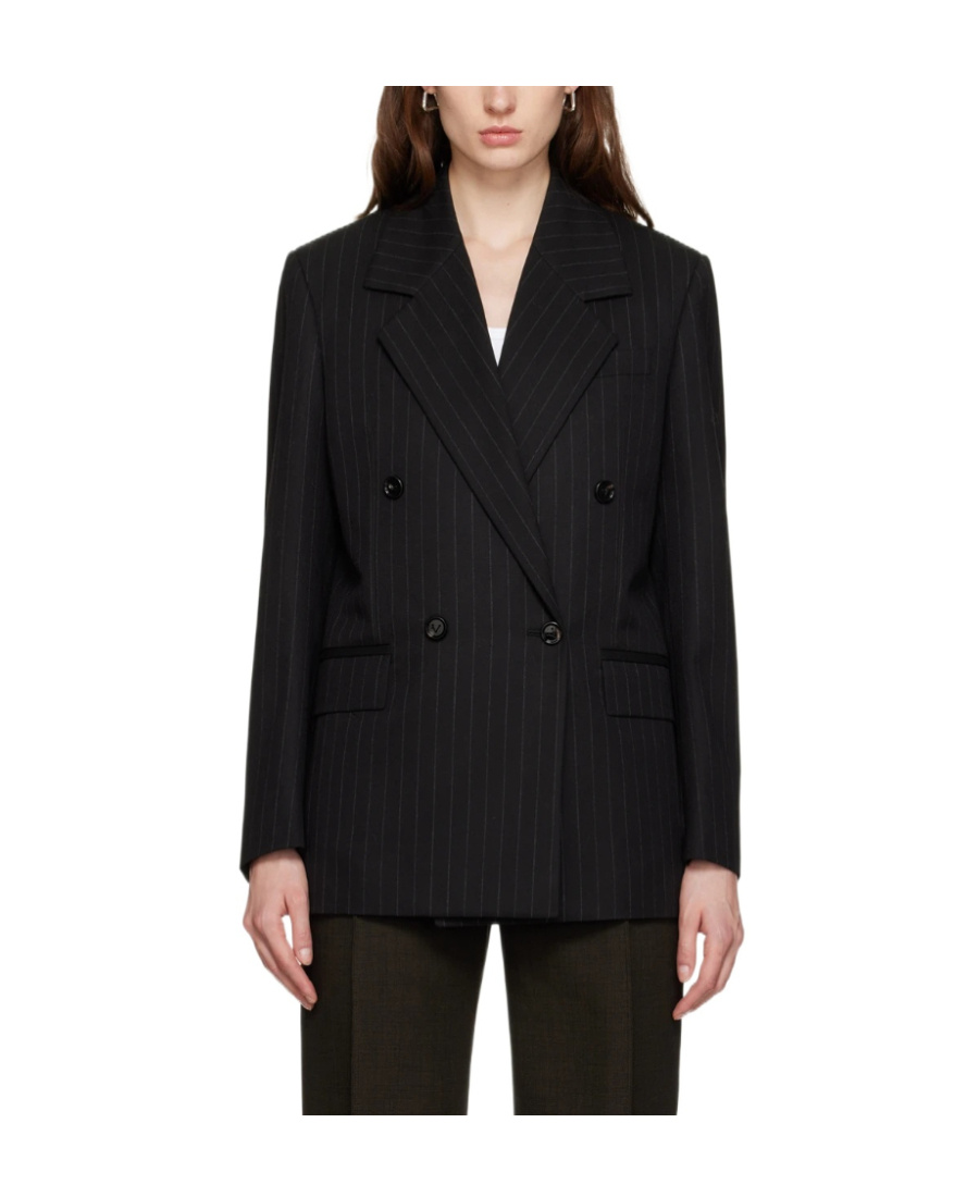 Bottega Veneta Logo Suit Jacket In Black