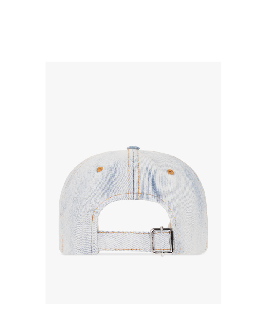 Off-white Arrows Denim Baseball Cap In Blue