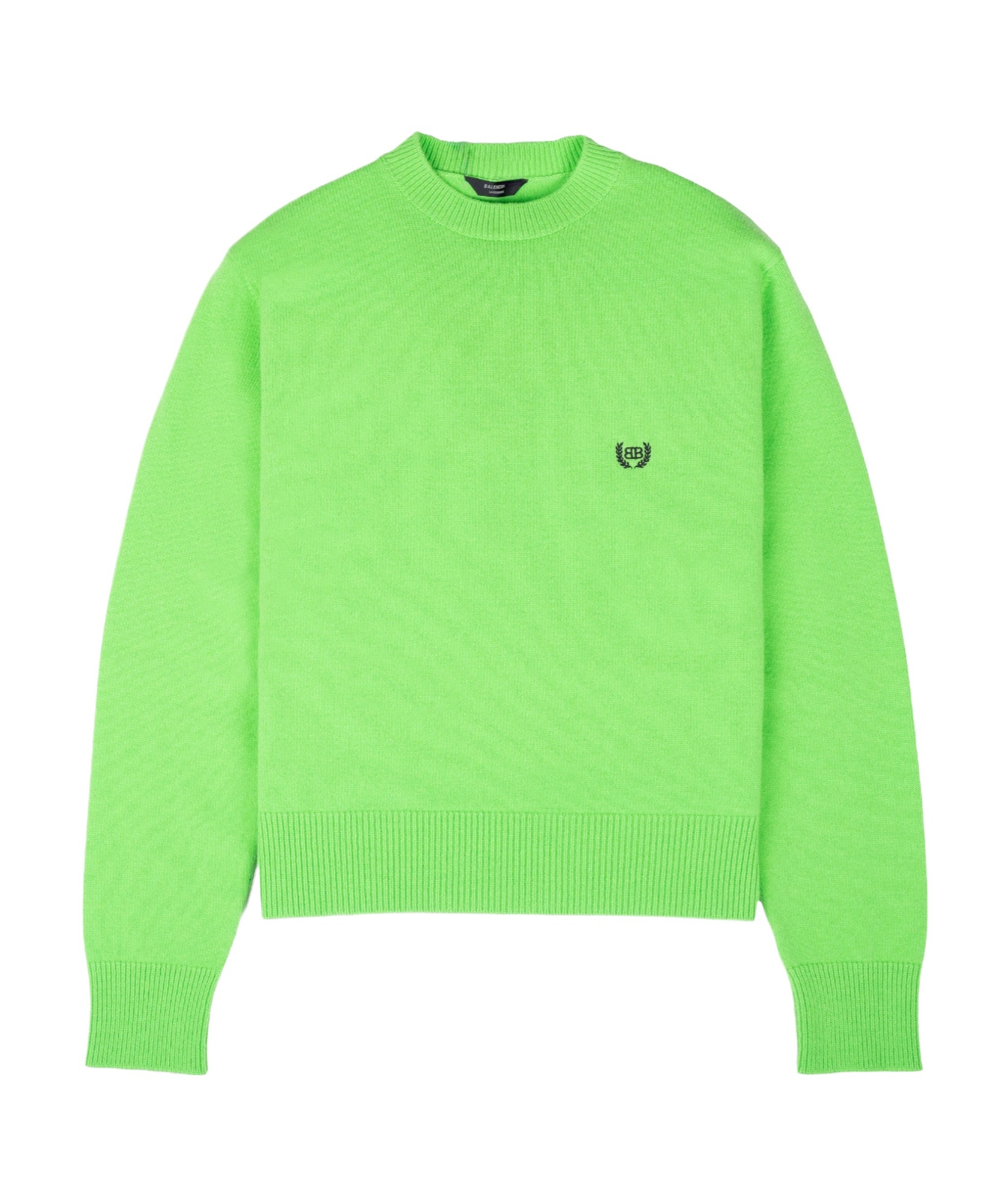 Balenciaga Long-sleeved Sweater In Green