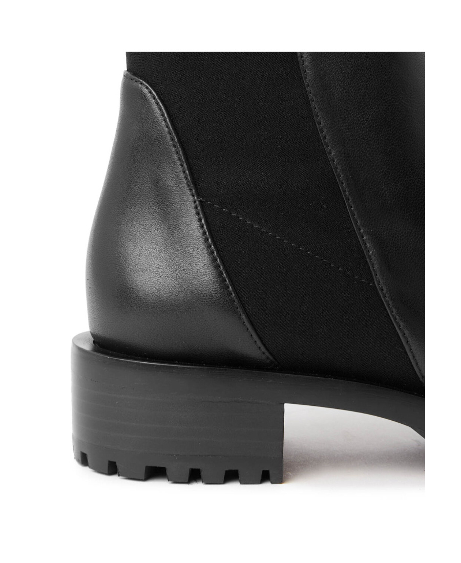 Stuart Weitzman Panelled Knee-length Boots In Black