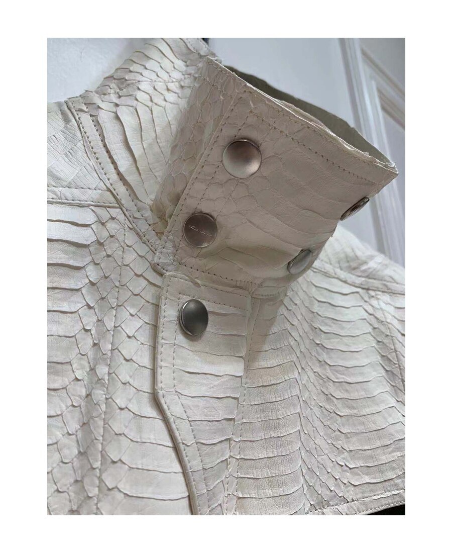 Rick Owens Logo Casual Jacket In White