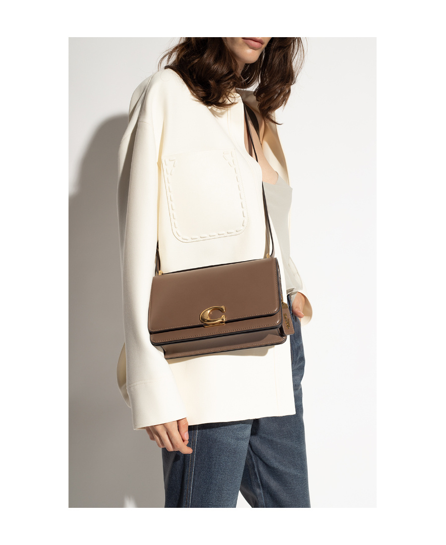 Shop Coach Bandit Shoulder Bag In Brown