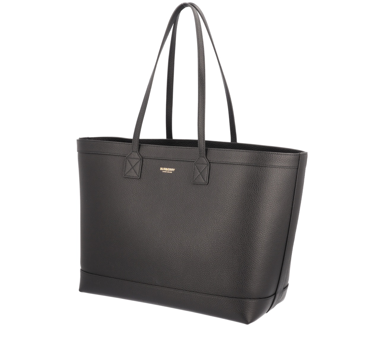 Burberry Double-handle Handbag In Black