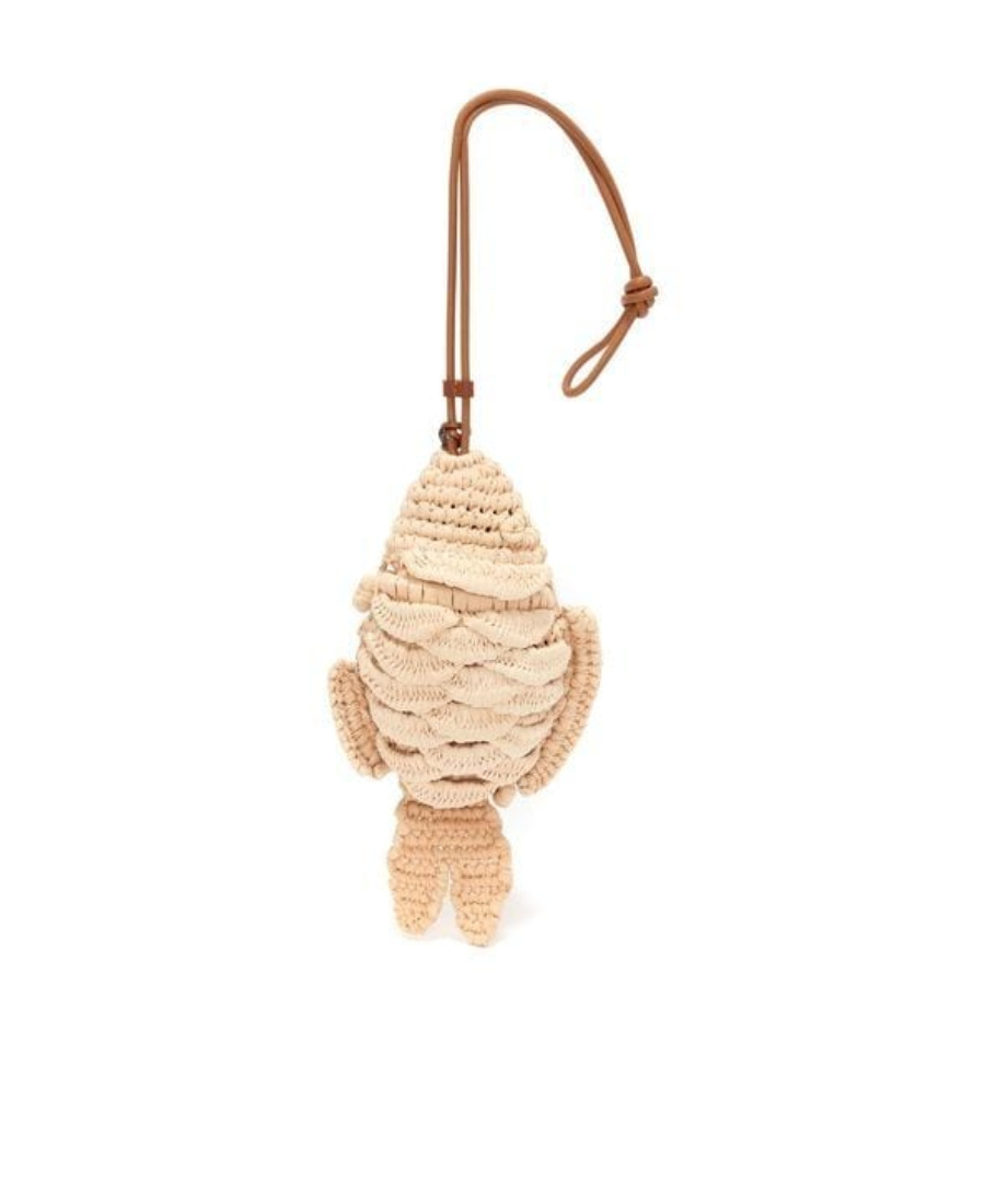 Jw Anderson Fish Shoulder Bag In Nude