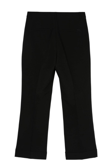 Seventy Straight Leg Pants With Lapel In Black