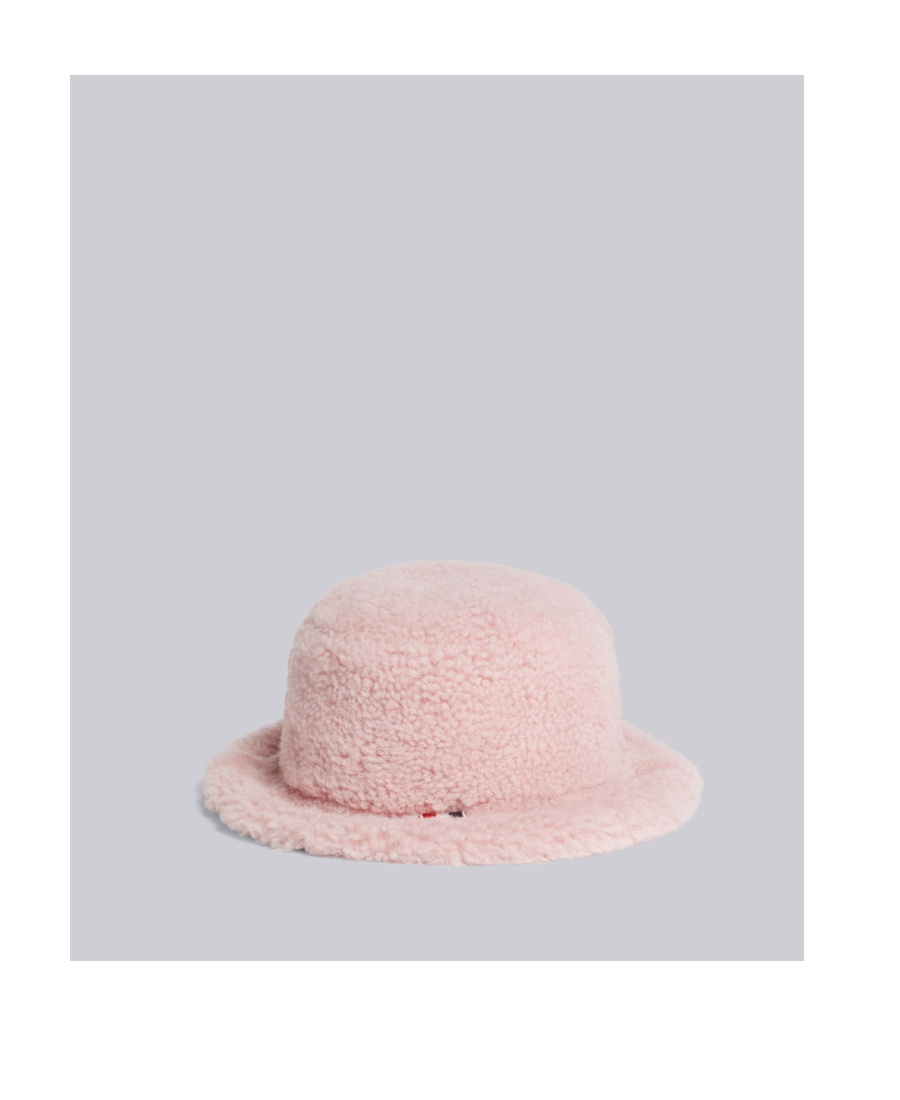 THOM BROWNE SHEARLING BUCKET HAT