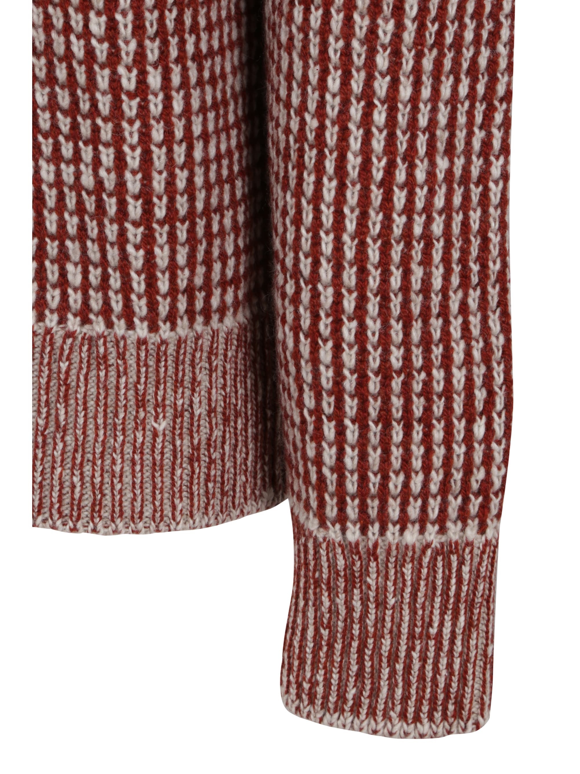 Shop Zegna Jacquard-knit Cashmere Jumper In Red