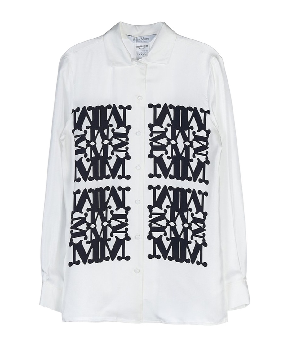 Max Mara Long-sleeved Shirt In White