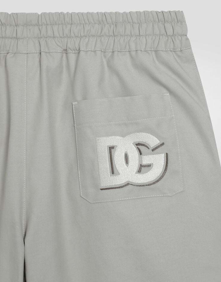 Dolce & Gabbana Logo Print Shorts In Gray