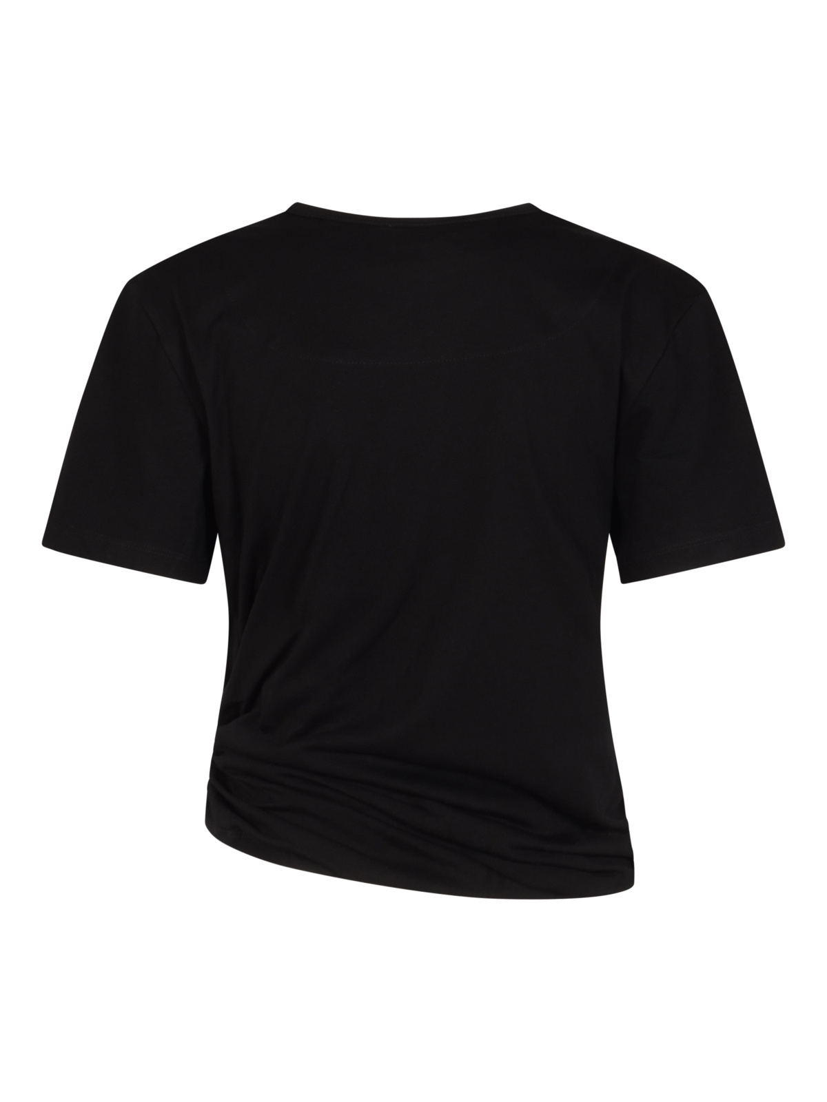 Christopher Esber Orbit Cotton Jersey Crop Top In Black