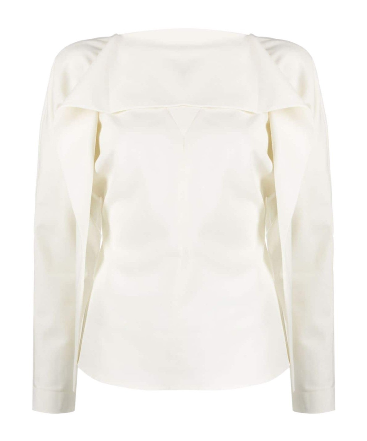 Rohe Layered Long-sleeve Blouse In White