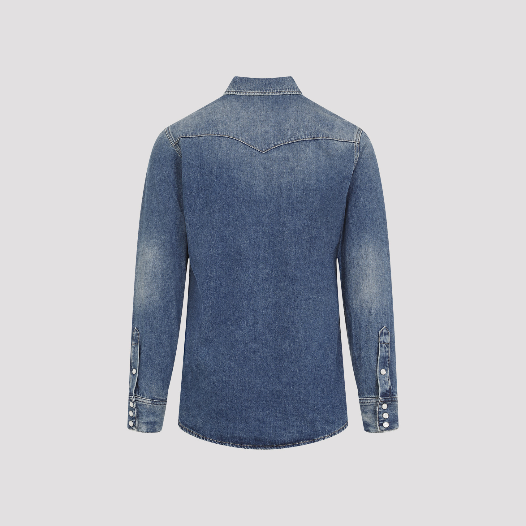 Givenchy Straight Denim Shirt In Blue