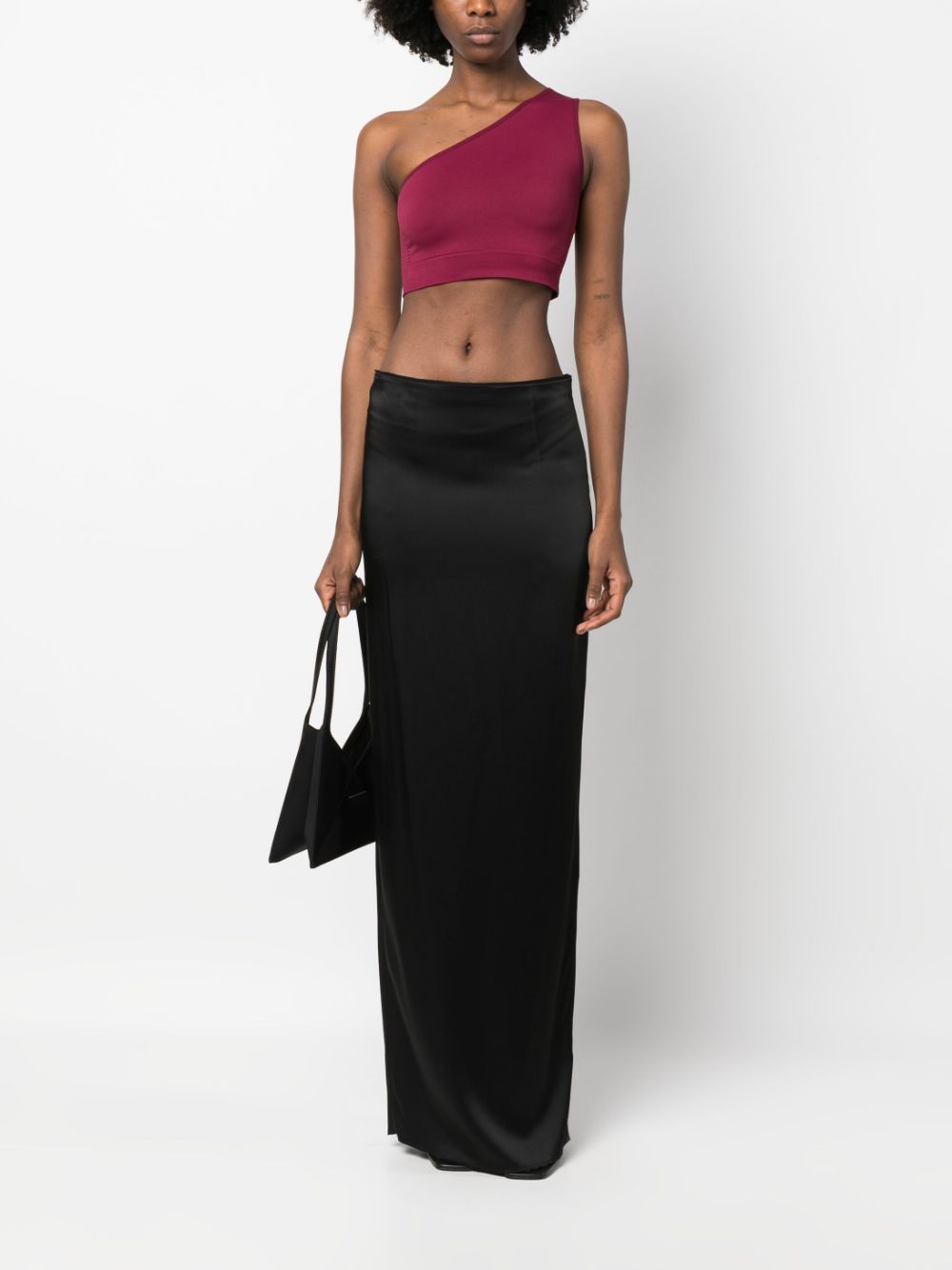 Rick Owens One-shoulder Cropped Top In Red